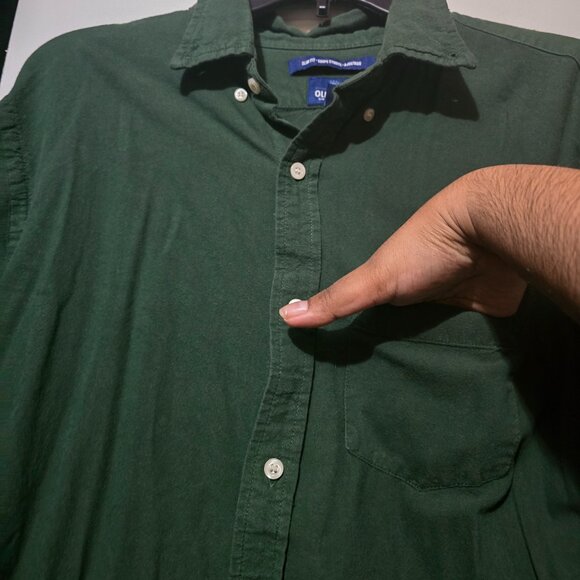 Old Navy Men's Casual Green Slim Fit Button-Up Shirt Size Large - Picture 3 of 6